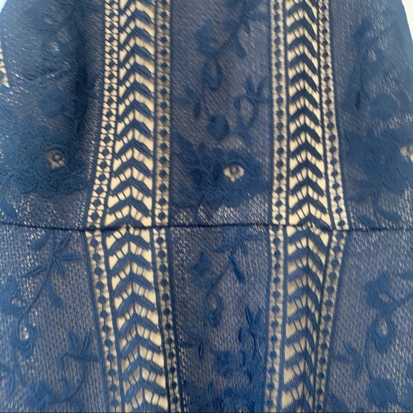 Nwt Anthropologie Georgia Mini Dress Navy Small - Picture 9 of 10